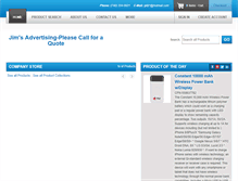 Tablet Screenshot of jimsadvertising.com